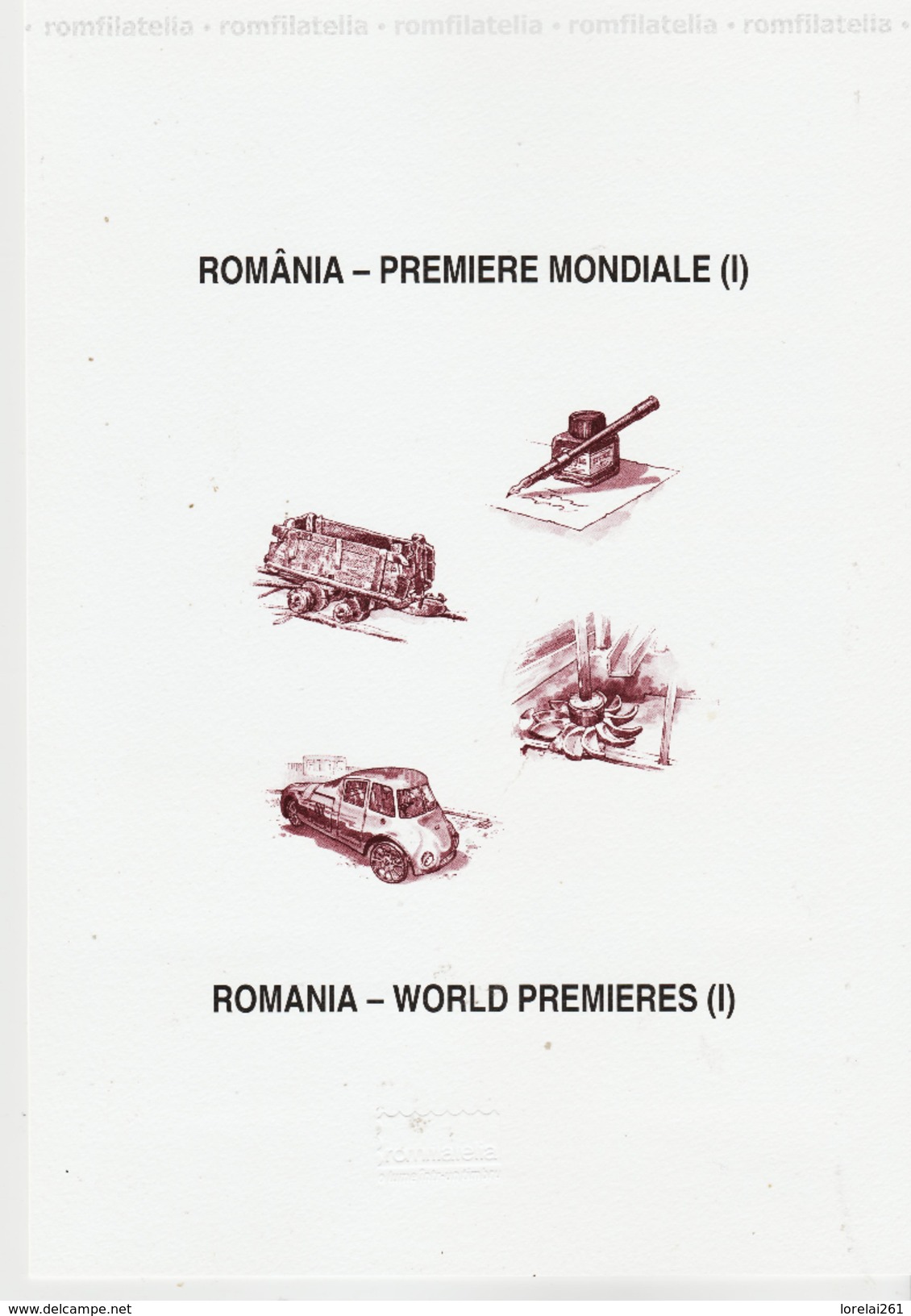 2010 - ROMANIA - WORLD PREMIERES ( Printing Of 350 Numberad Copies !!! ) - FDC