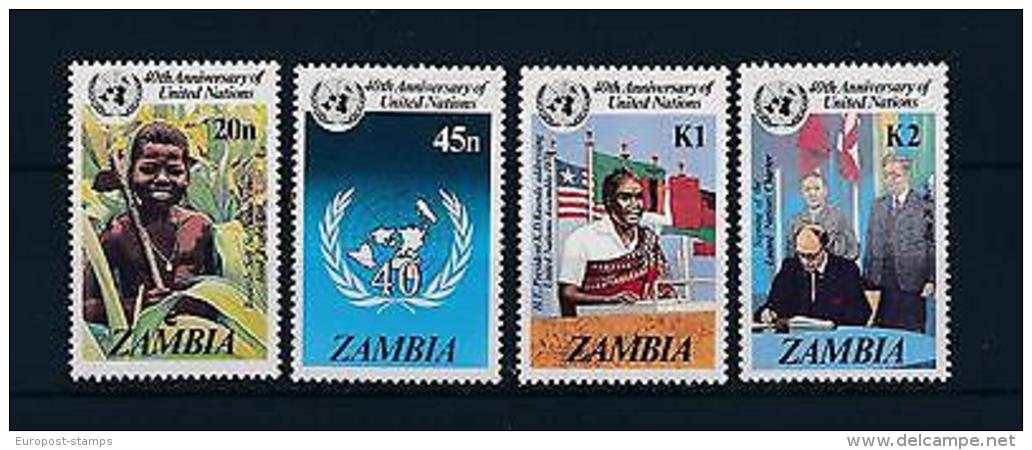 [51200] Zambia 1985 United Nations Flags MNH - Zambia (1965-...)