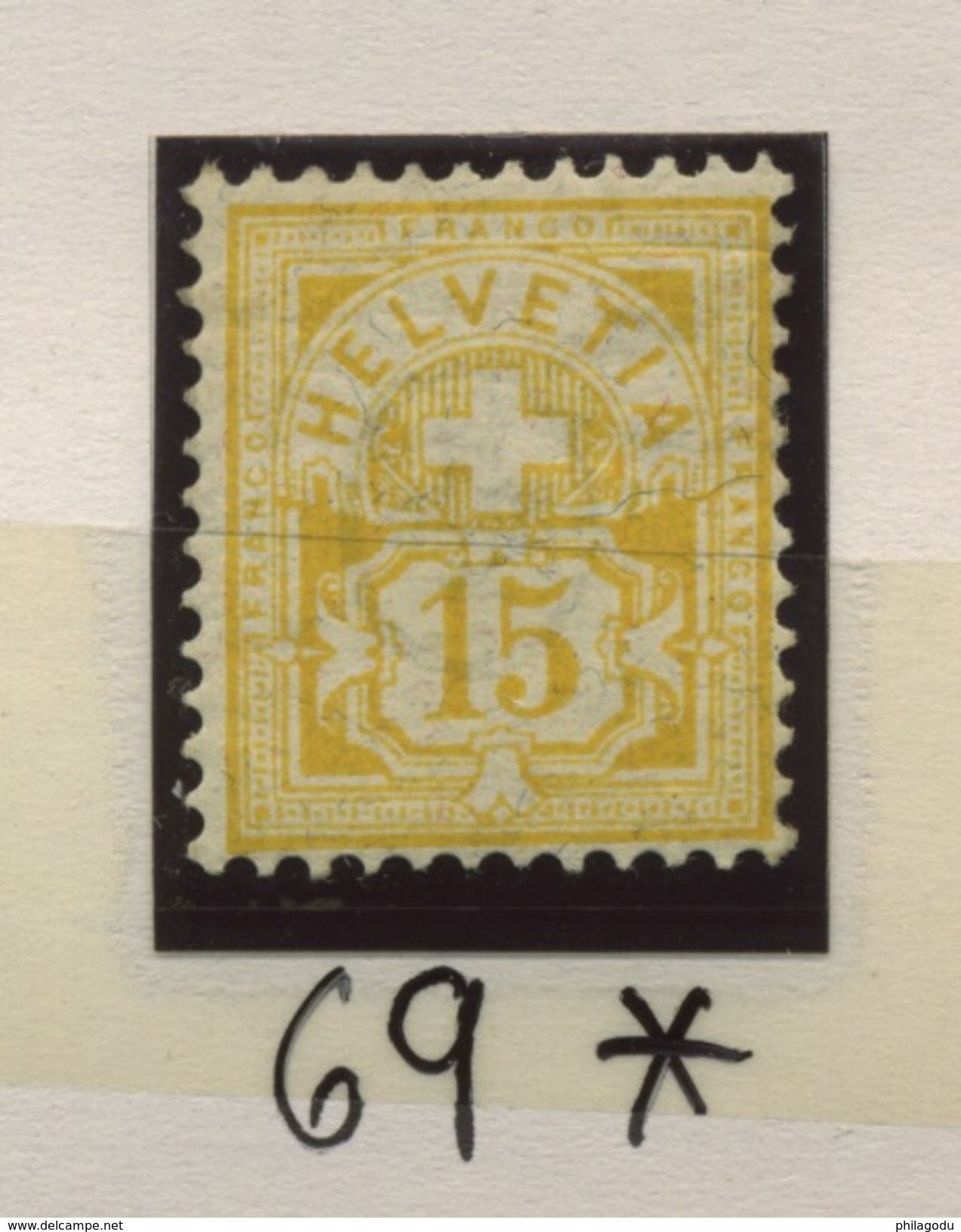 15c Orange  Yv. 69 *  Cote 175 Euros  Bel Aspect Très Frais Sans Défaut - Neufs