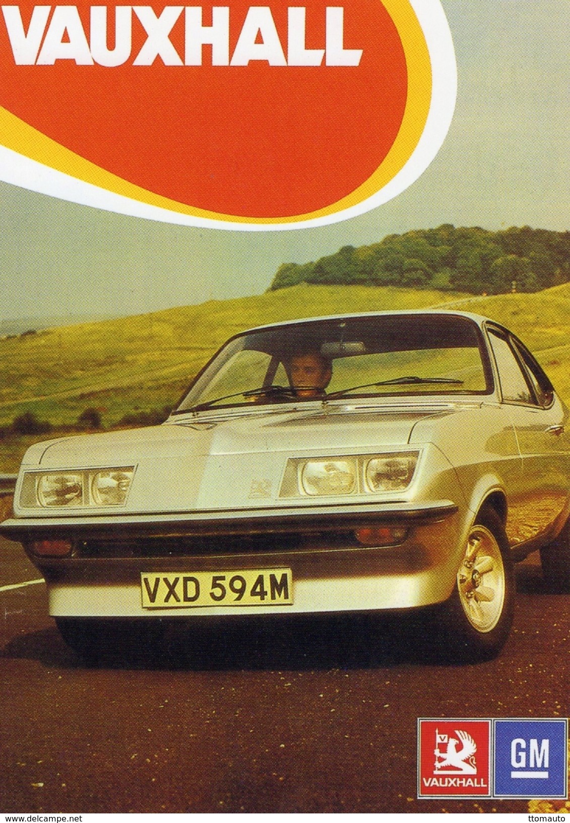 Vauxhall Firenza 'Droop Snoot'   1974  -  Vintage Advertising Postcard  -    CPM - Voitures De Tourisme