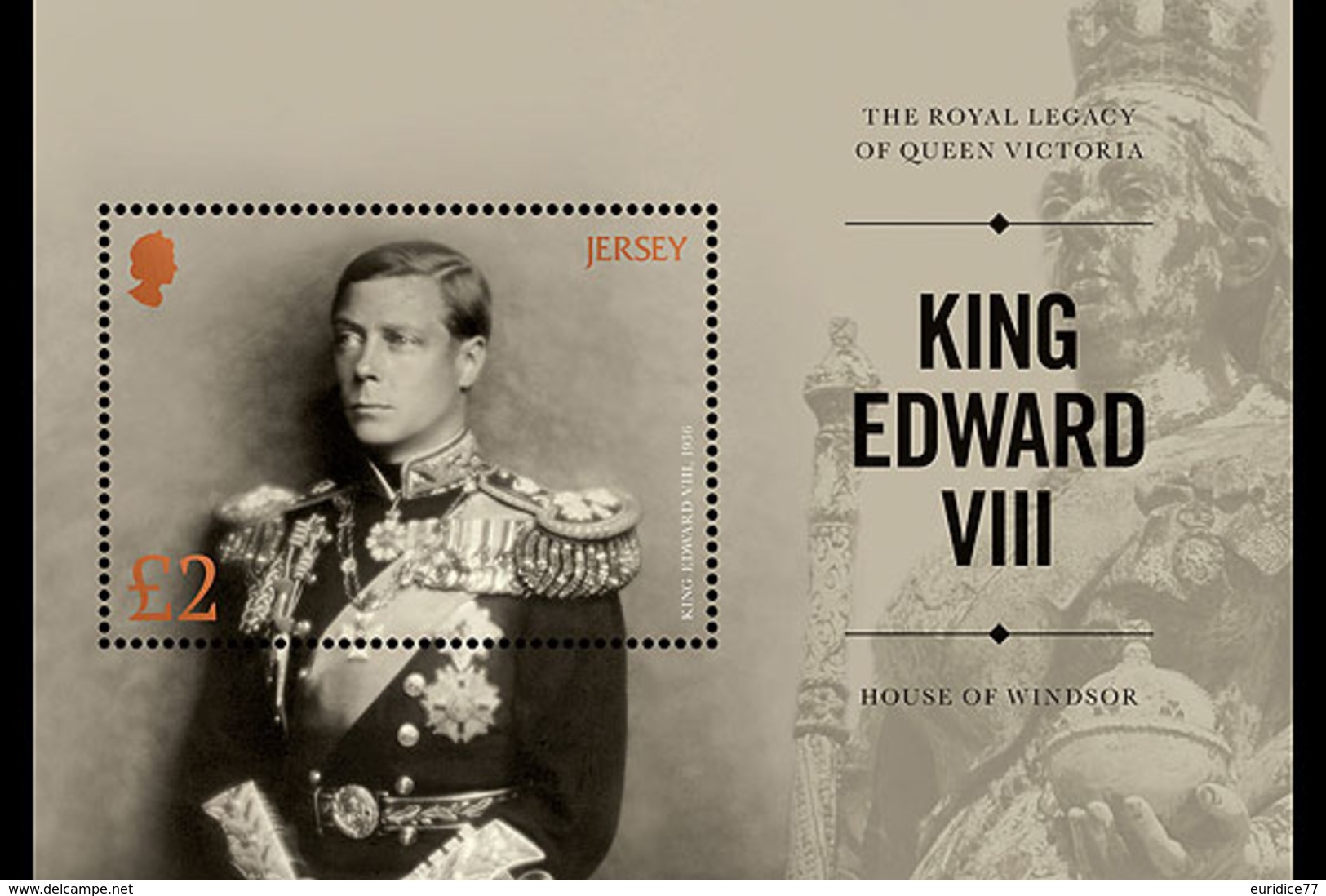 Jersey 2017 - The Royal Legacy Of Queen Victoria &ndash; King Edward VIII Sheet Mnh - Jersey