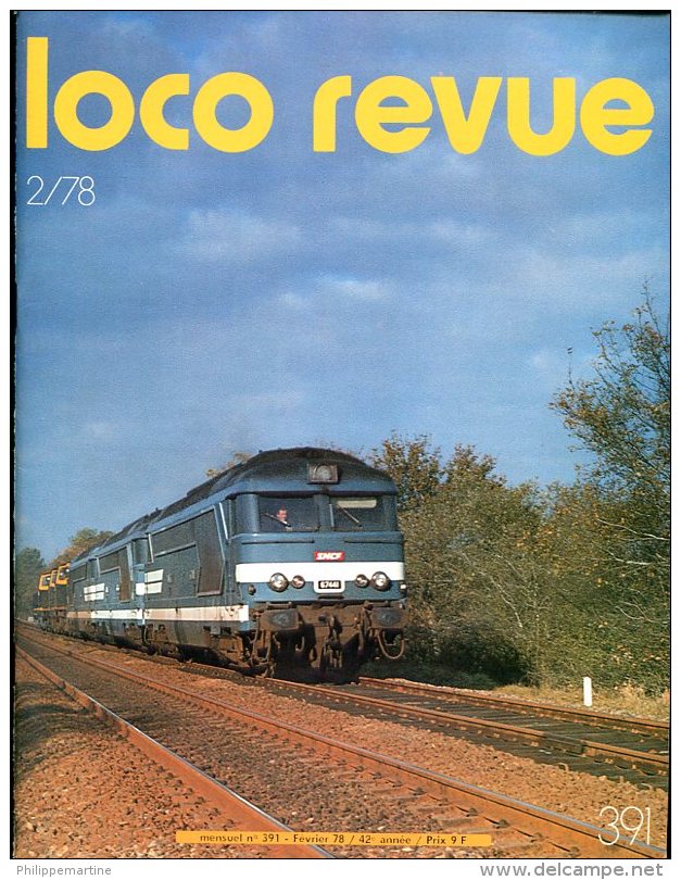 Loco Revue 2/78 - Février 1978 - N° 391 - Francese