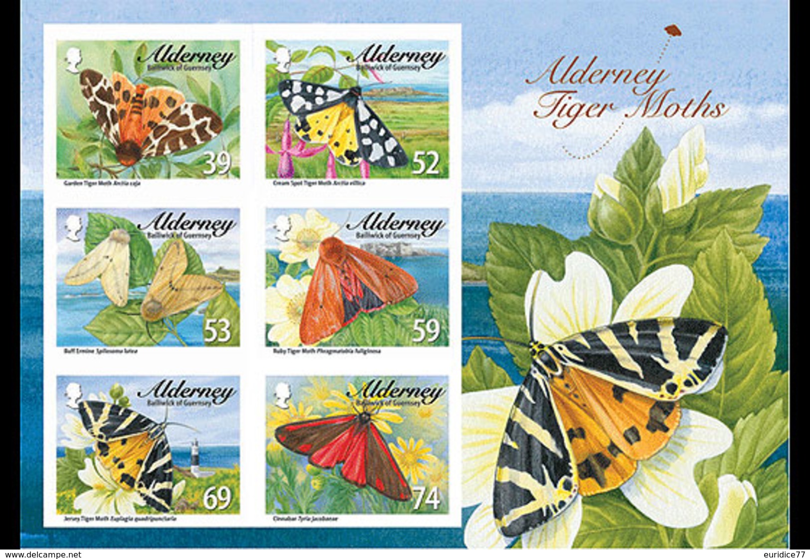Alderney 2012 -Tiger Moths & Ermines Souvenir Sheet Mnh - Alderney