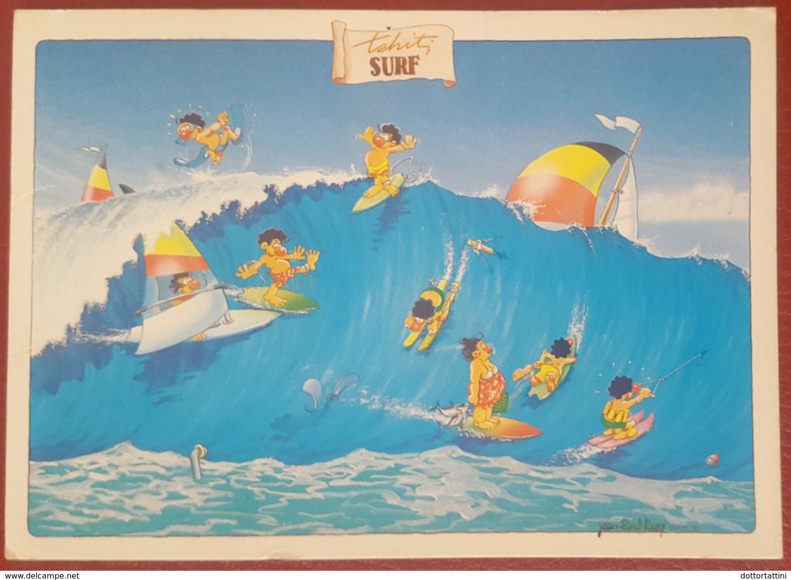 TAHITI SURF - POLYNESIE FRANCAISE - SERIE HUMOUR PAPEETE - Tahiti