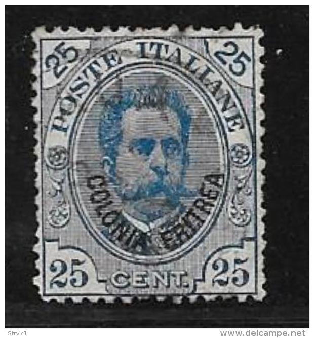 Eritrea, Scott # 17 Used Italy Humbert L, Overprinted, 1895 - Eritrea