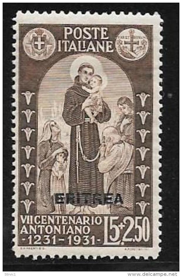 Eritrea, Scott #149 MNH Italy St. Anthony Of Padua Stamp, Overprinted, 1931 - Eritrea