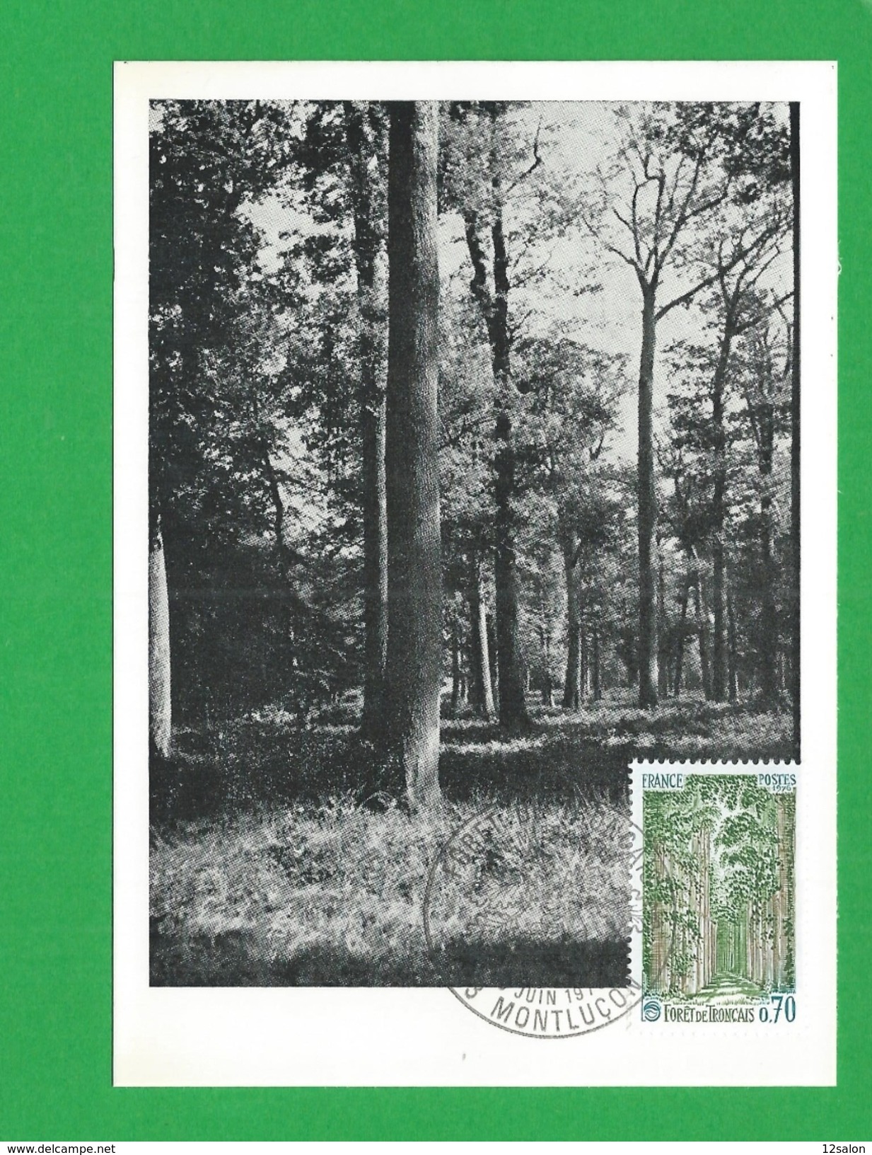 FRANCE CARTE MAXIMUM  N° 1886 Protection De La Nature Et De L'environnement Theme Montlucon Arbre Foret - 1970-1979