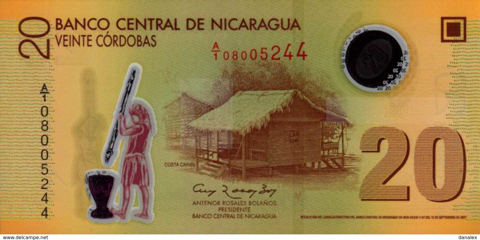 NICARAGUA  20 CORDOBAS  De 2012nd  Pick 202  UNC/NEUF - Nicaragua