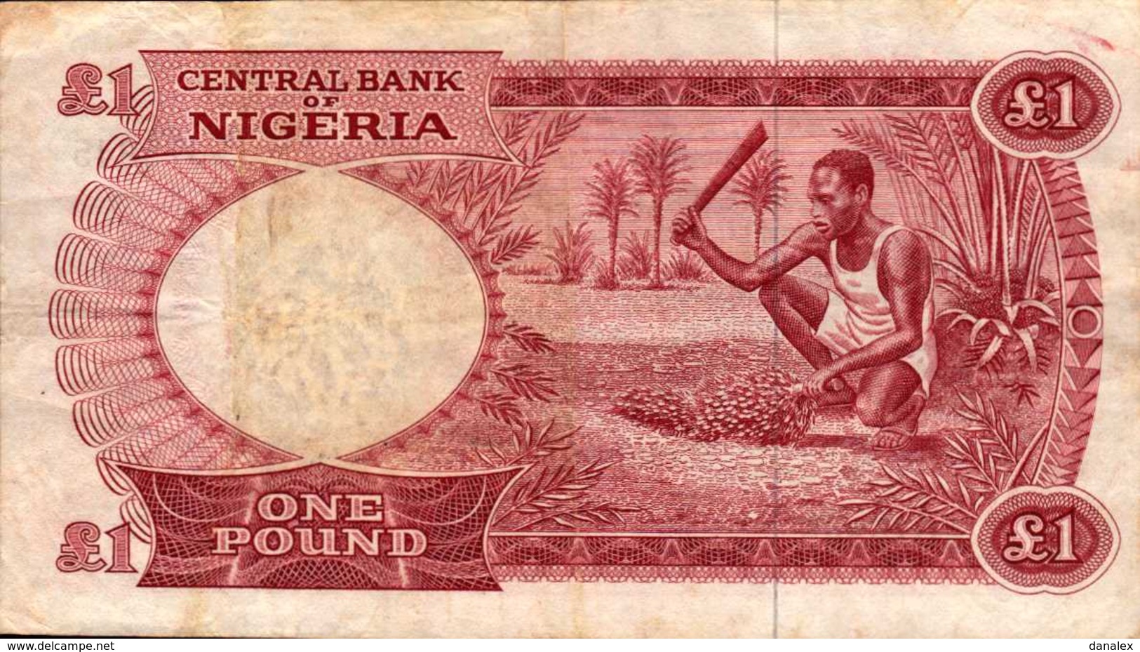 NIGERIA 1 LIVRE De 1967nd  Pick 8  RARE - Nigeria