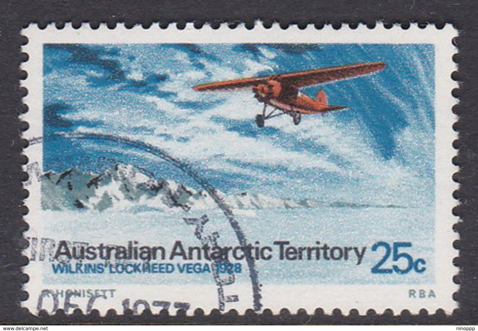 Australian Antarctic Territory S 30 1973 Definitives 25c Lockheed Used - Oblitérés