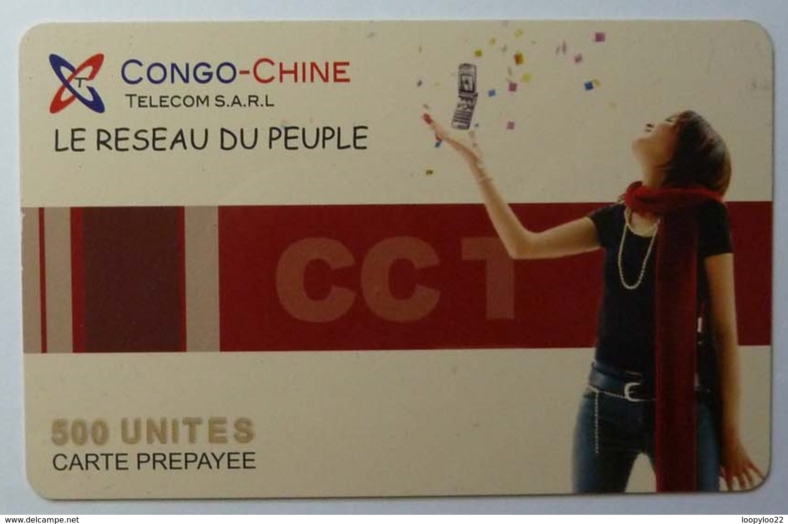CONGO - Chine Telecom - Prepaid - Le Reseau Du Peuple - 500 Units - 31.12.04 - Used - Kongo