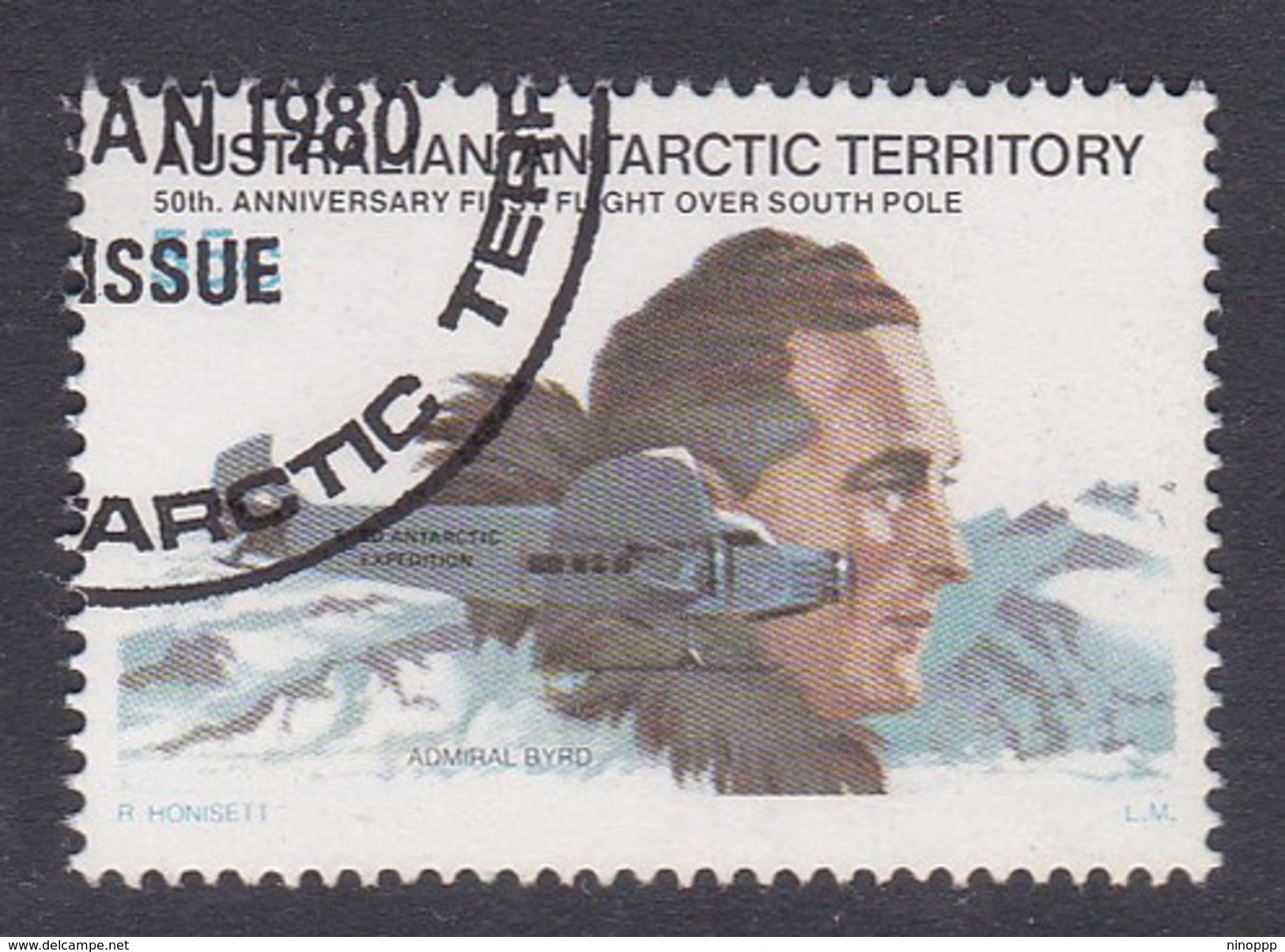 Australian Antarctic Territory  S 36 1979 50th Anniversary First Flight Over South Pole 55c Mountain Used - Used Stamps