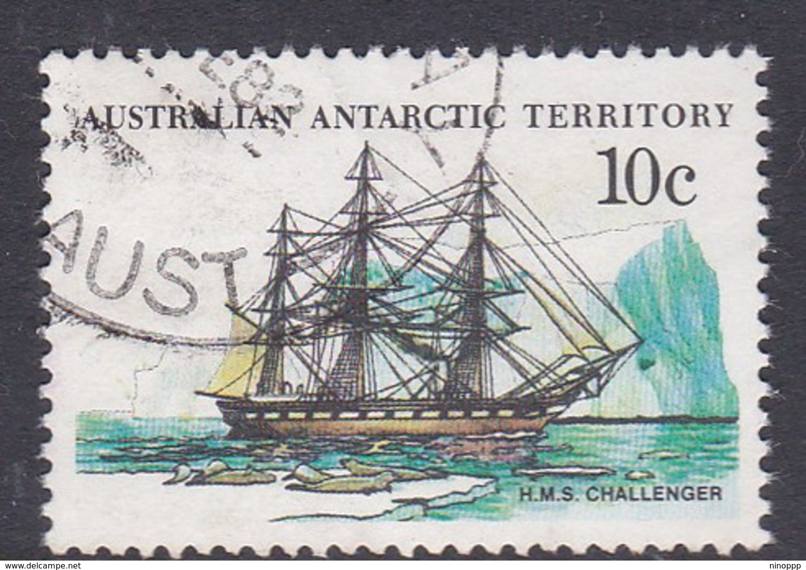 Australian Antarctic Territory  S 40 1979-1982 Definitive Ships 10c Challenger Used - Used Stamps