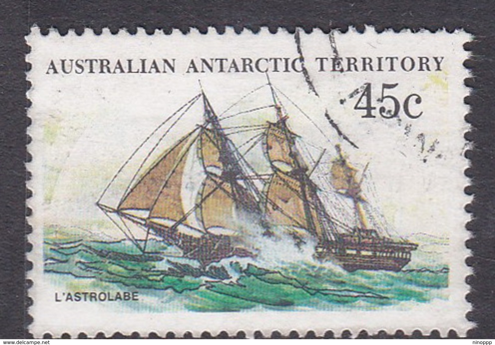 Australian Antarctic Territory  S 49 1979-1982 Definitive Ships 45c L'Astrolabe Used - Used Stamps