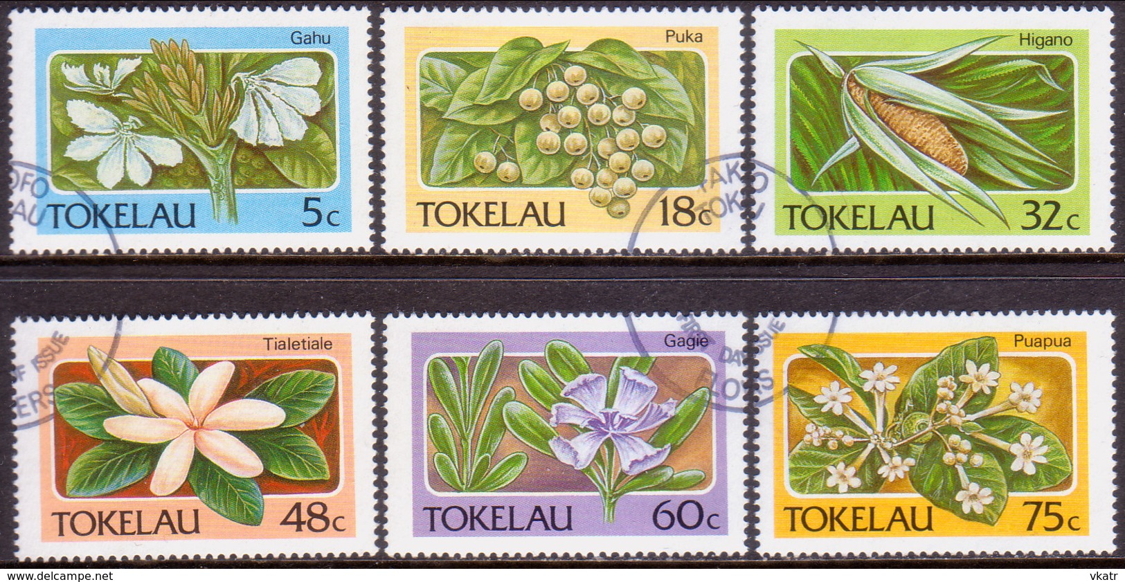 TOKELAU 1987 SG 142-47 Compl.set Used Flora - Tokelau