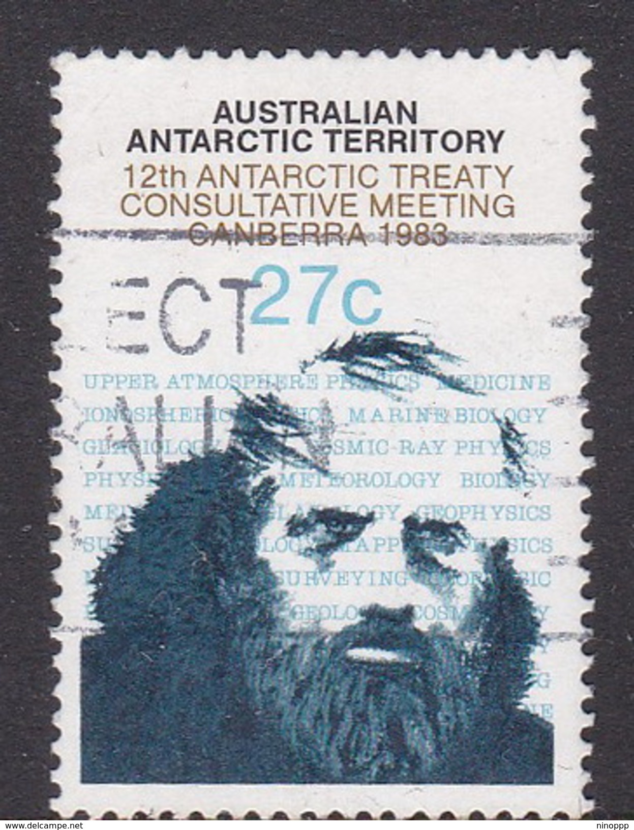 Australian Antarctic Territory  S 60 1983 12th Antarctic Meeting 27c Scientist Used - Used Stamps