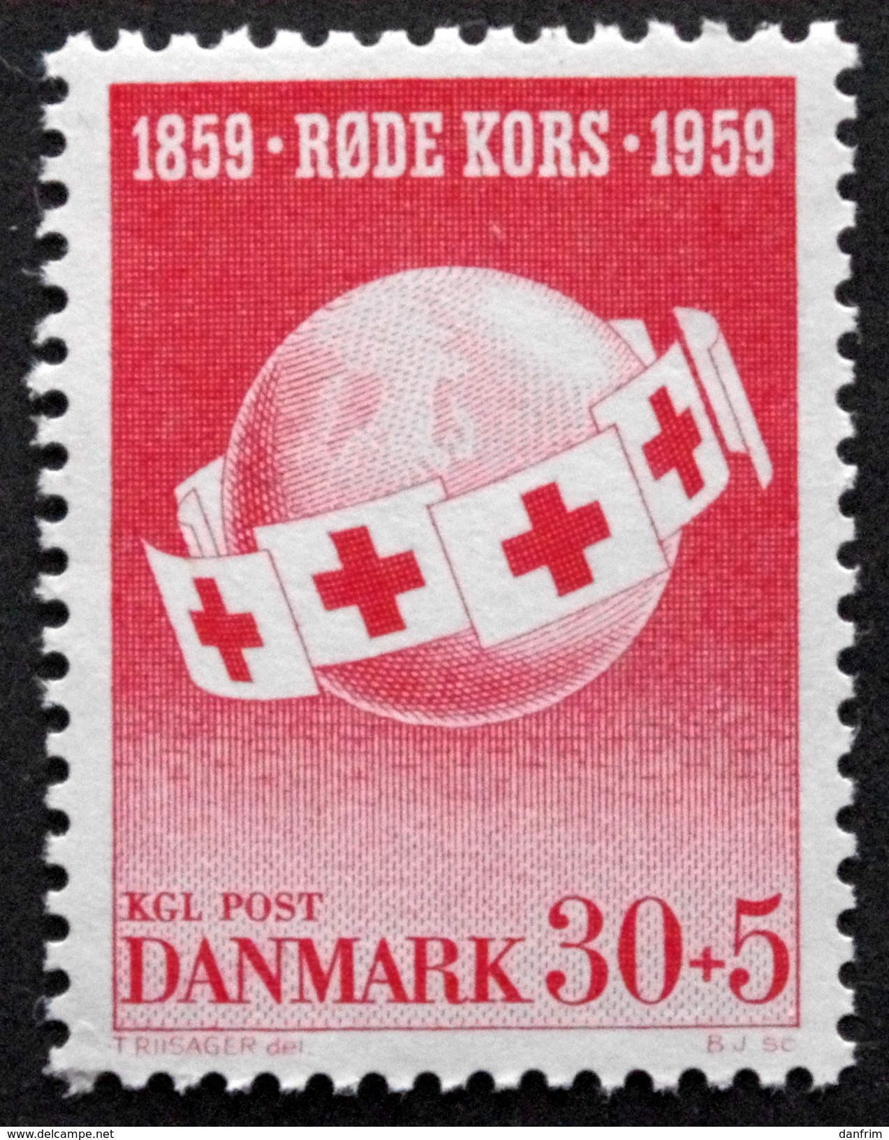 Denmark  1959 Red Cross  Minr.375 MNH (**)   ( Lot L 1637 ) - Neufs