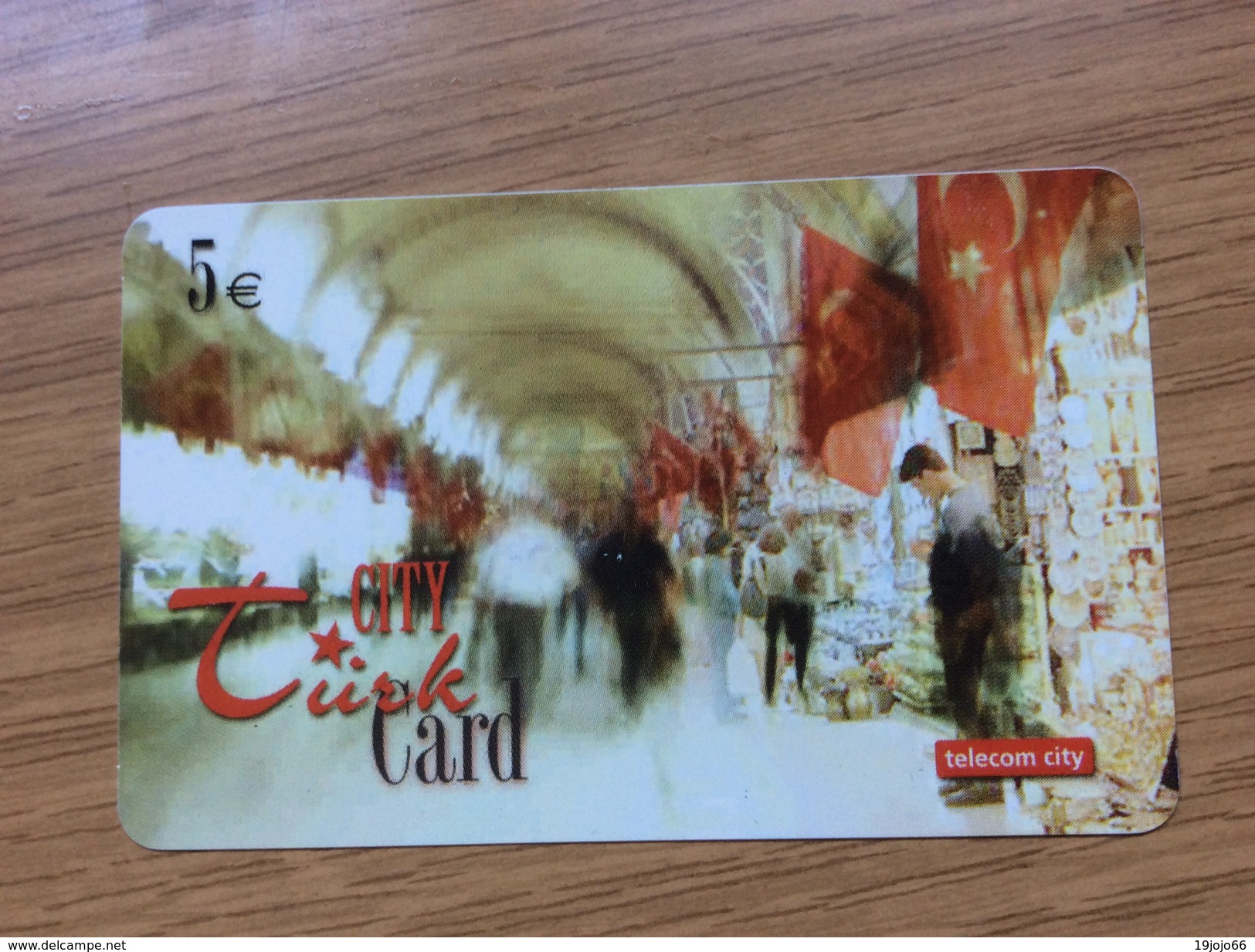 City Türk Card  5 &euro;    - Shops  - Little Printed  -   Used Condition - GSM, Cartes Prepayées & Recharges