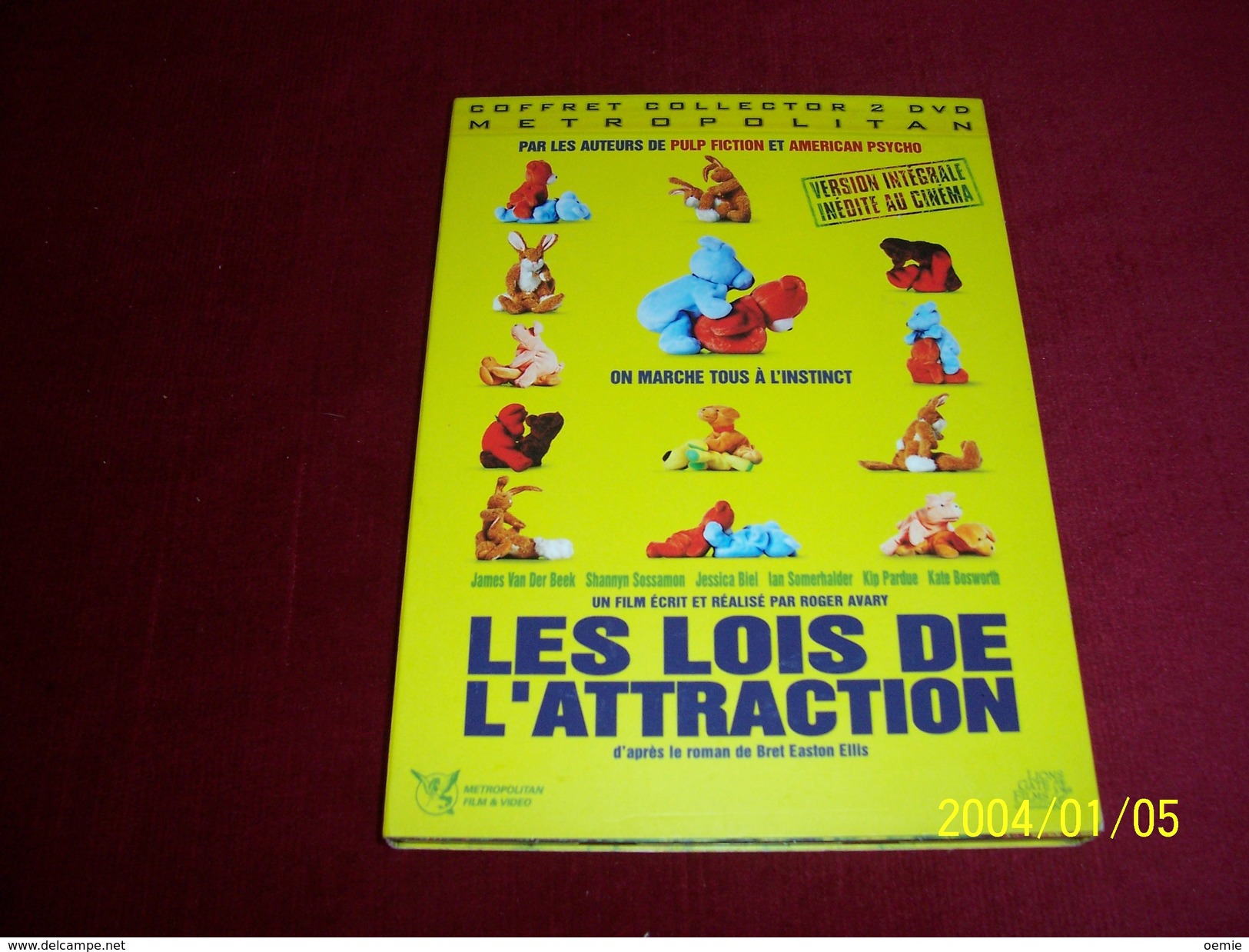 LES LOIS DE L'ATTRACTION  VERSION INTEGRALE INEDITE AU CINEMA  °°  DOUBLE DVD - Comédie