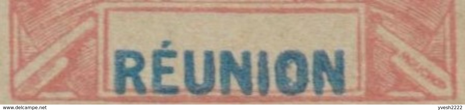Réunion 1900. 3 Entiers Postaux, Cartes Avec Et Sans Réponse Payée. Curiosité, « Réunion » Décentré - Lettres & Documents