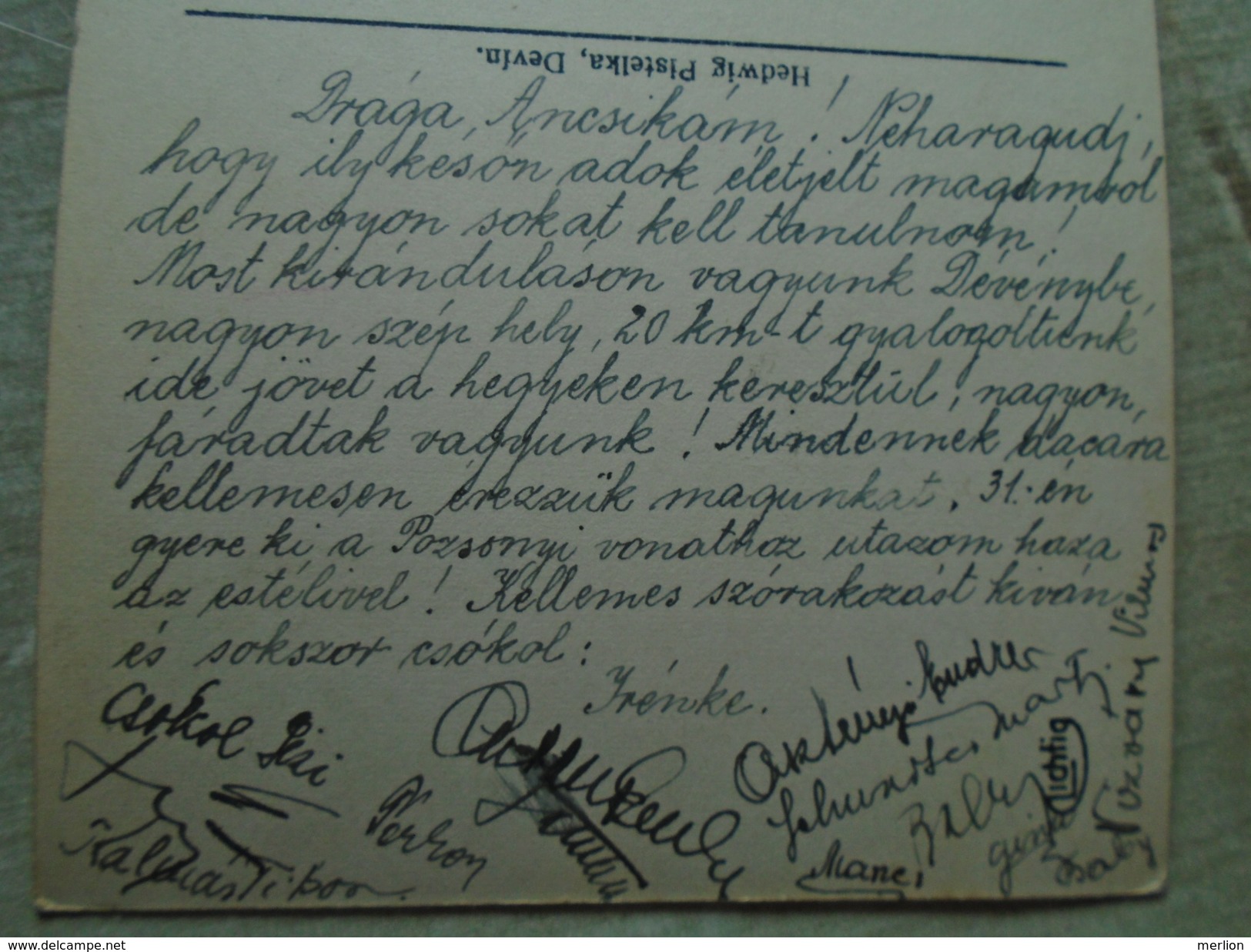 D147806  Bratislava Pressburg Devin Theben - 1935 - Hedvig Pistelka - Dévény - Signatures - Slovakia