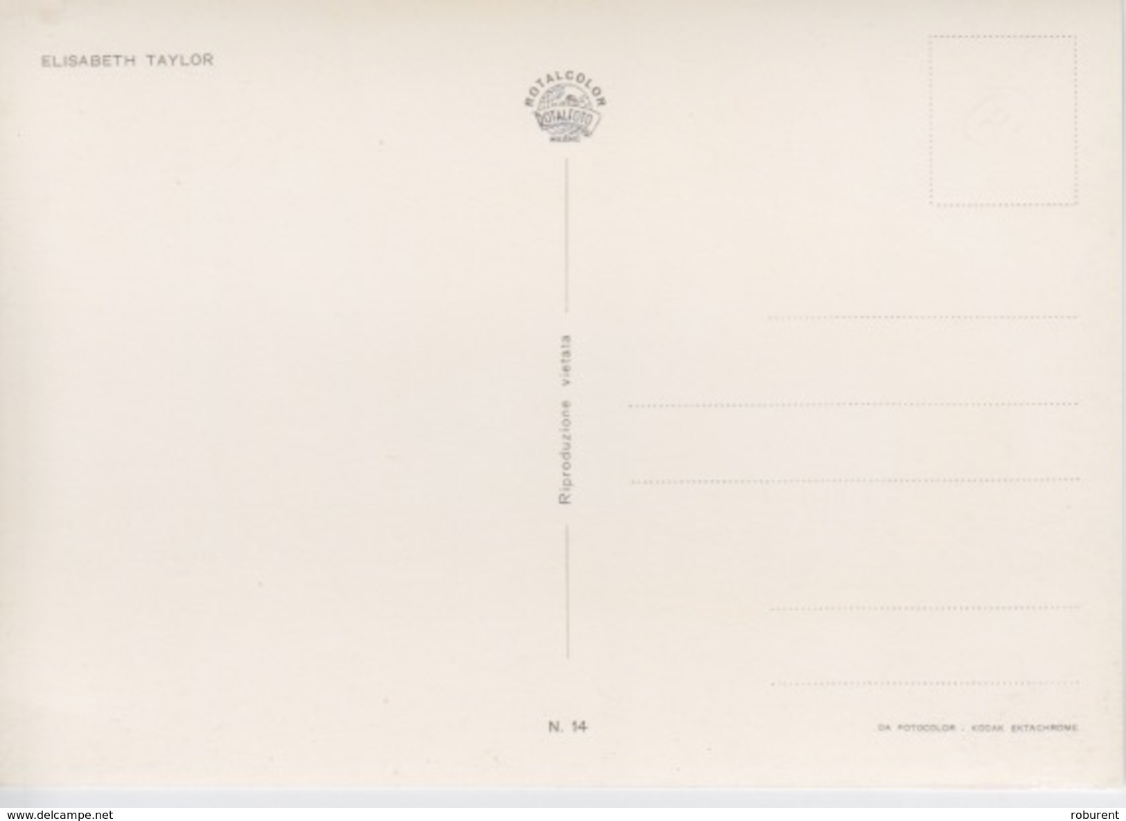 ATTRICE CINEMATOGRAFICA BRITANNICA NATURALIZZATA STATUNITENSE - "ELISABETH TAYLOR" - Artisti