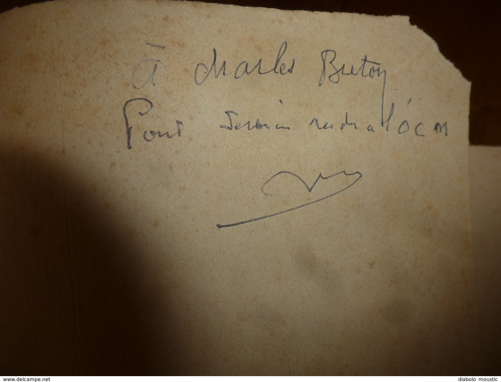 1947 UNE AFFAIRE DE TRAHISON Par REMY Dédicacé à Charles Breton CHEF RESISTANT,pour Service Rendu à L'OCM,photographies - Francés