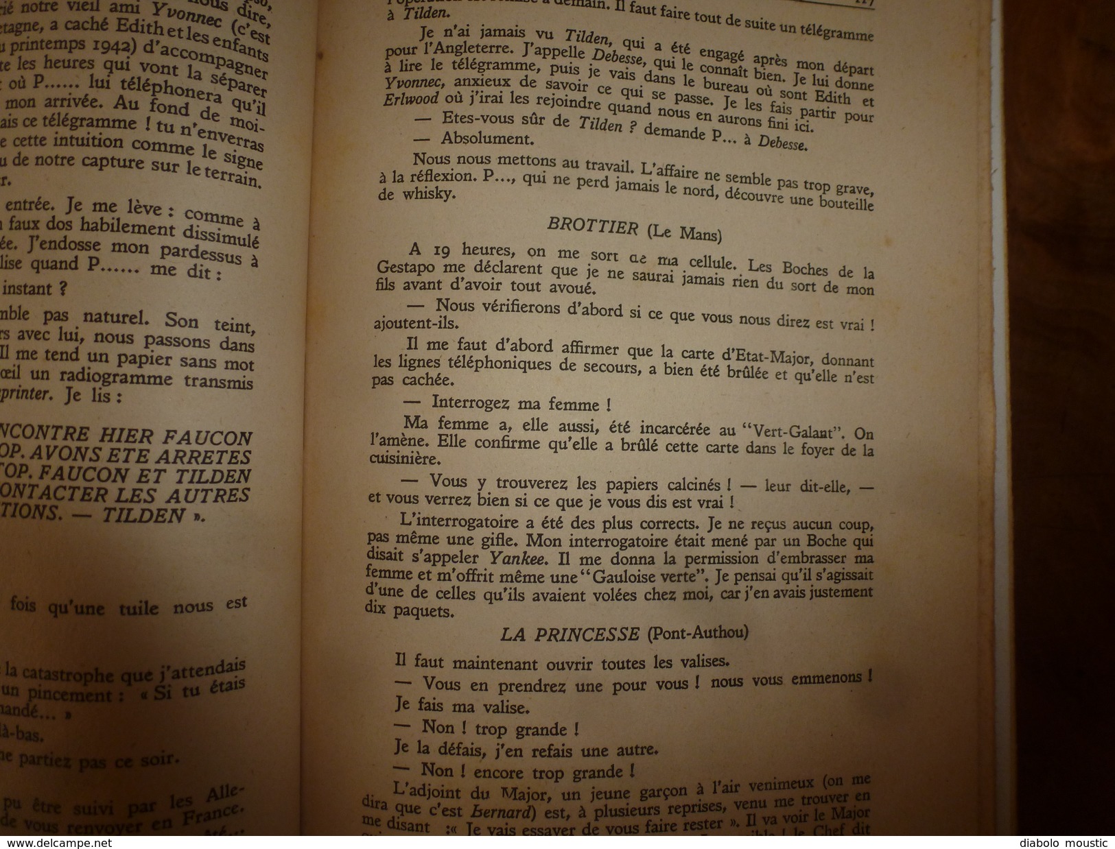 1947 UNE AFFAIRE DE TRAHISON par REMY dédicacé à Charles Breton CHEF RESISTANT,pour service rendu à l'OCM,photographies