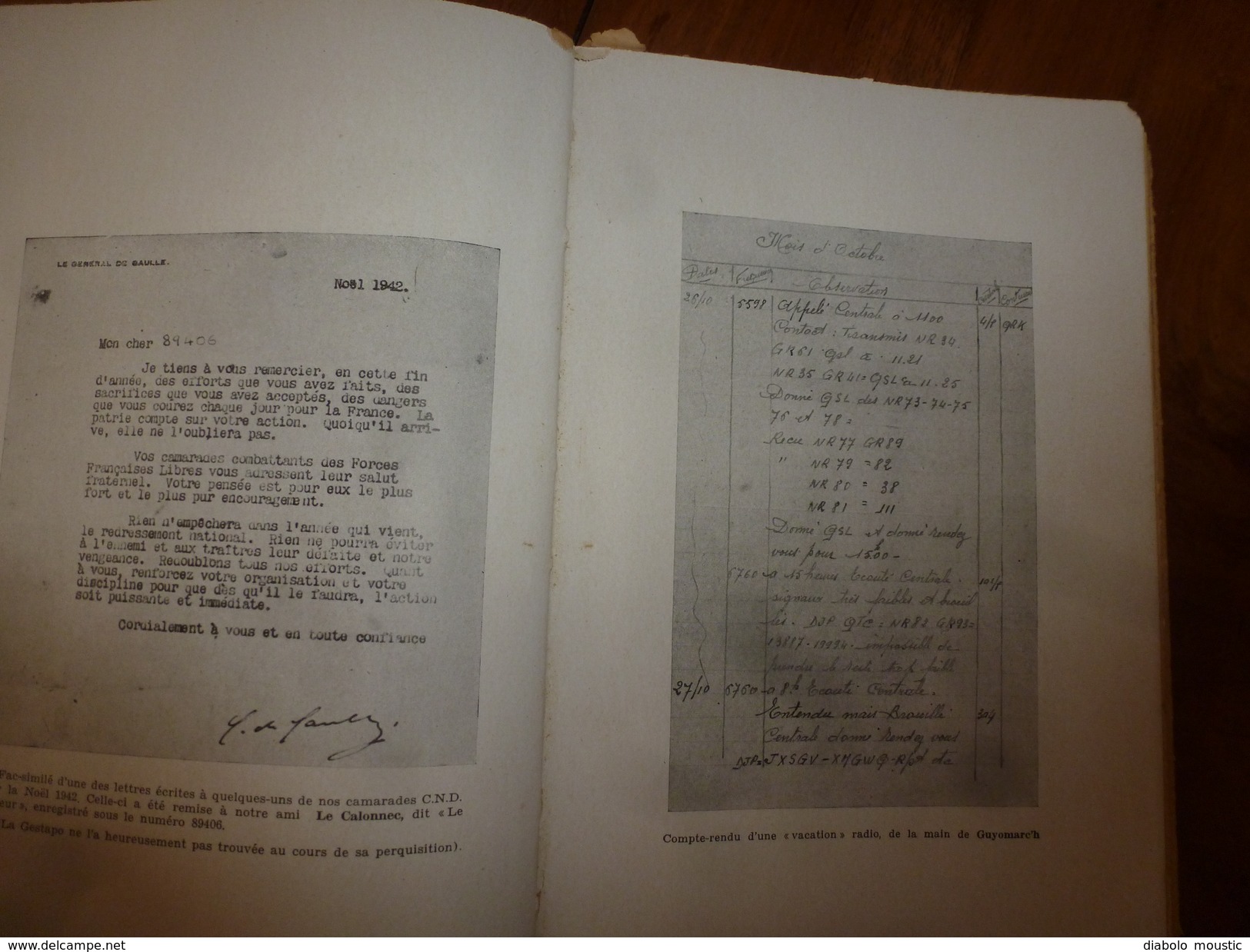 1947 UNE AFFAIRE DE TRAHISON par REMY dédicacé à Charles Breton CHEF RESISTANT,pour service rendu à l'OCM,photographies