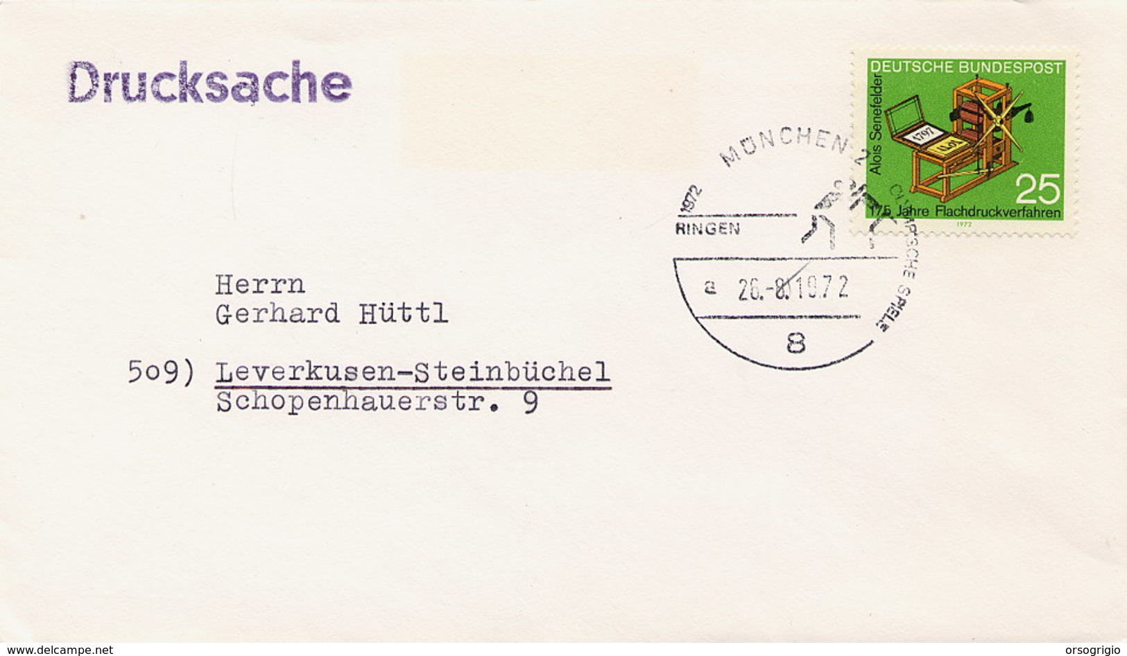 GERMANY - MUNCHEN OLIMPYCS 1972 - PUGILATO  RINGEN - Pugilato