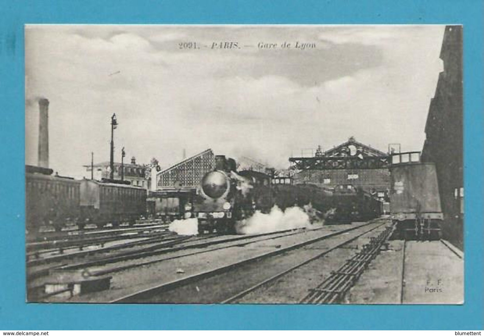 CPA 2091 - Chemin De Fer Train Gare De LYON PARIS 75 - Transporte Público