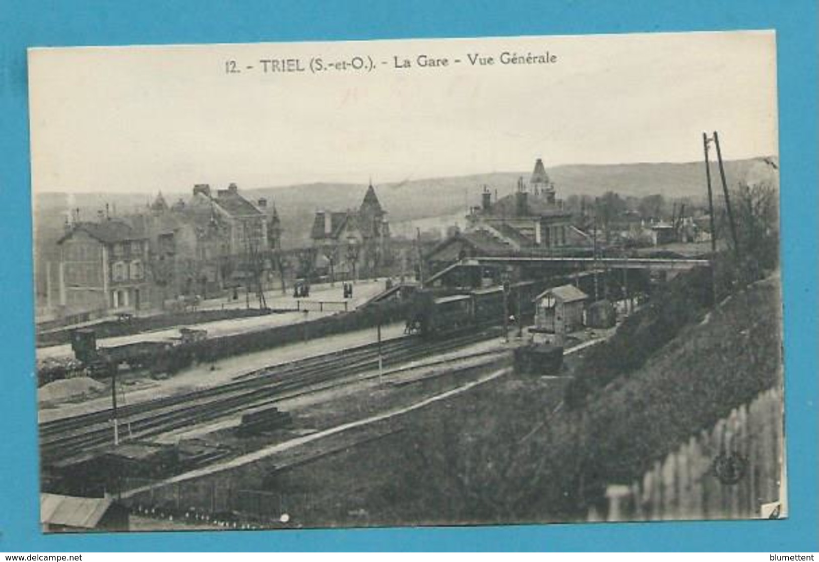 CPA 12 - Chemin De Fer Vue Générale Train Gare TRIEL-SUR-SEINE 78 - Triel Sur Seine