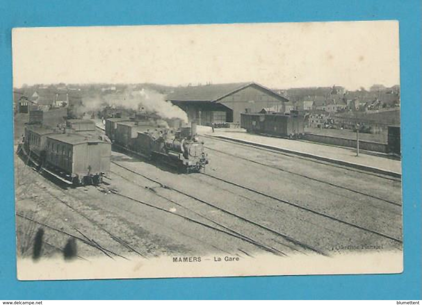 CPA - Chemin De Fer Train Gare MAMERS 72 - Mamers