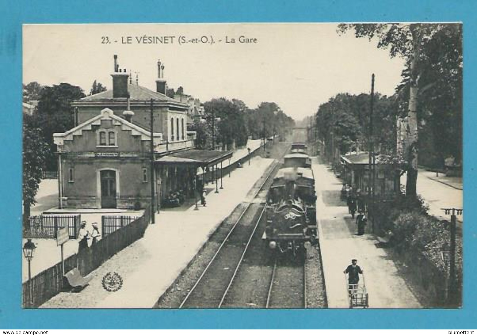 CPA 23 - Chemin De Fer Train Gare LE VESINET 78 - Le Vésinet