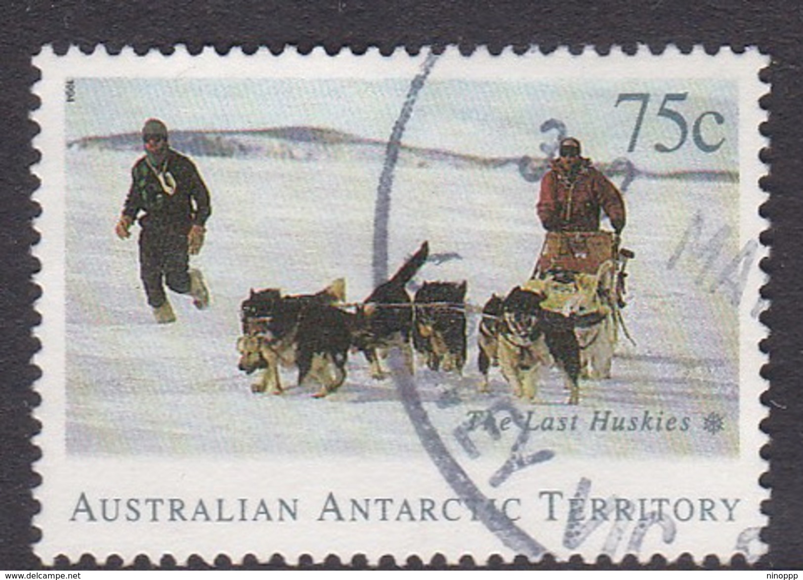 Australian Antarctic Territory  S 99 1994 The Last Huskies 75c Dog Team Used - Used Stamps