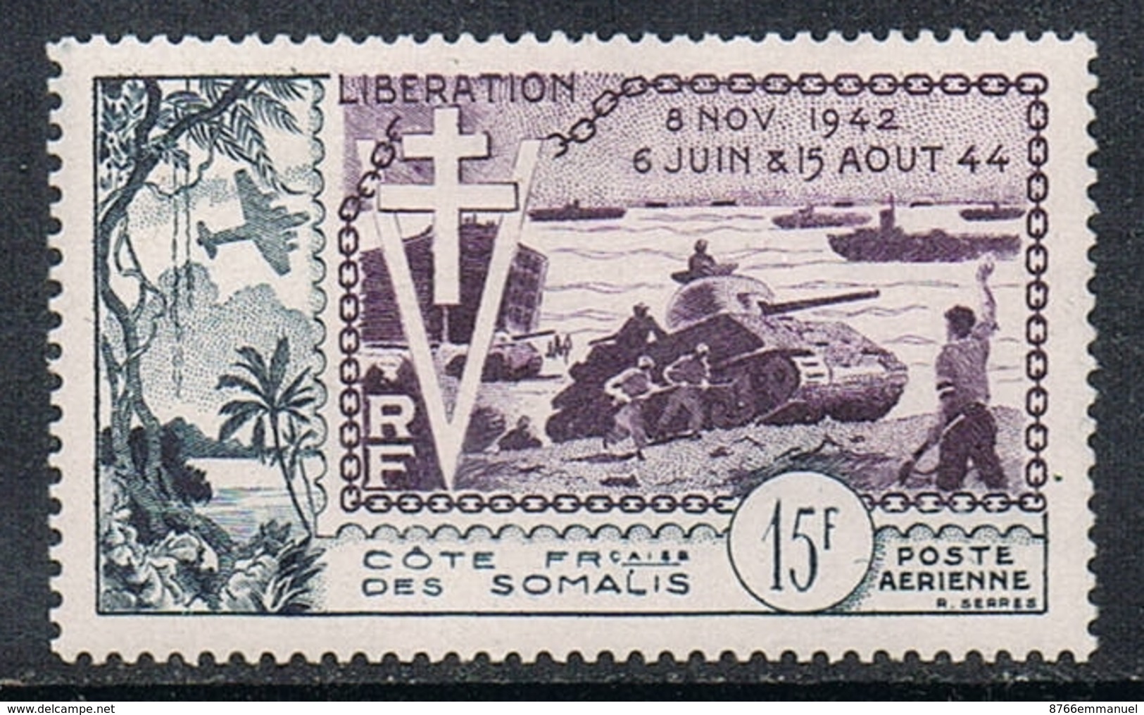 COTE DES SOMALIS AERIEN N°24 N* - Unused Stamps