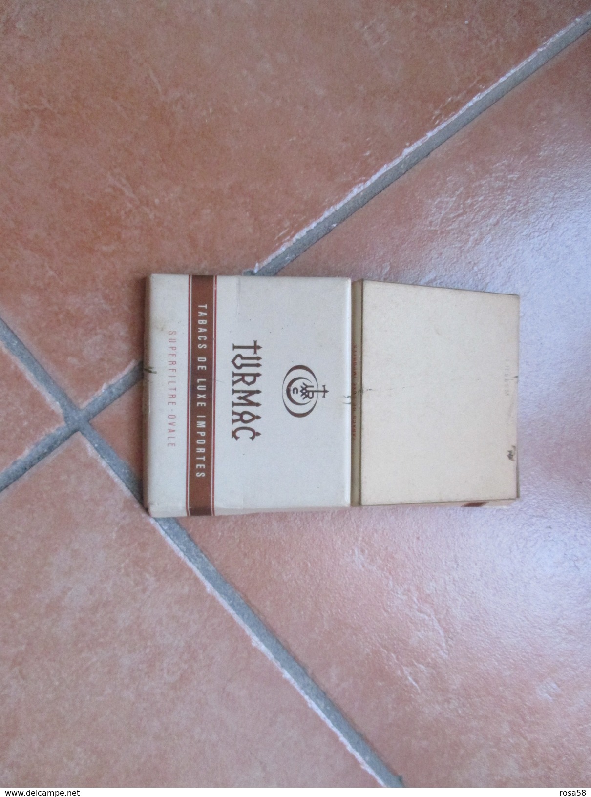 Scatola Vuota Originale Epoca Sigarette Cigarettes TURMAC Cartone - Contenitori Di Tabacco (vuoti)