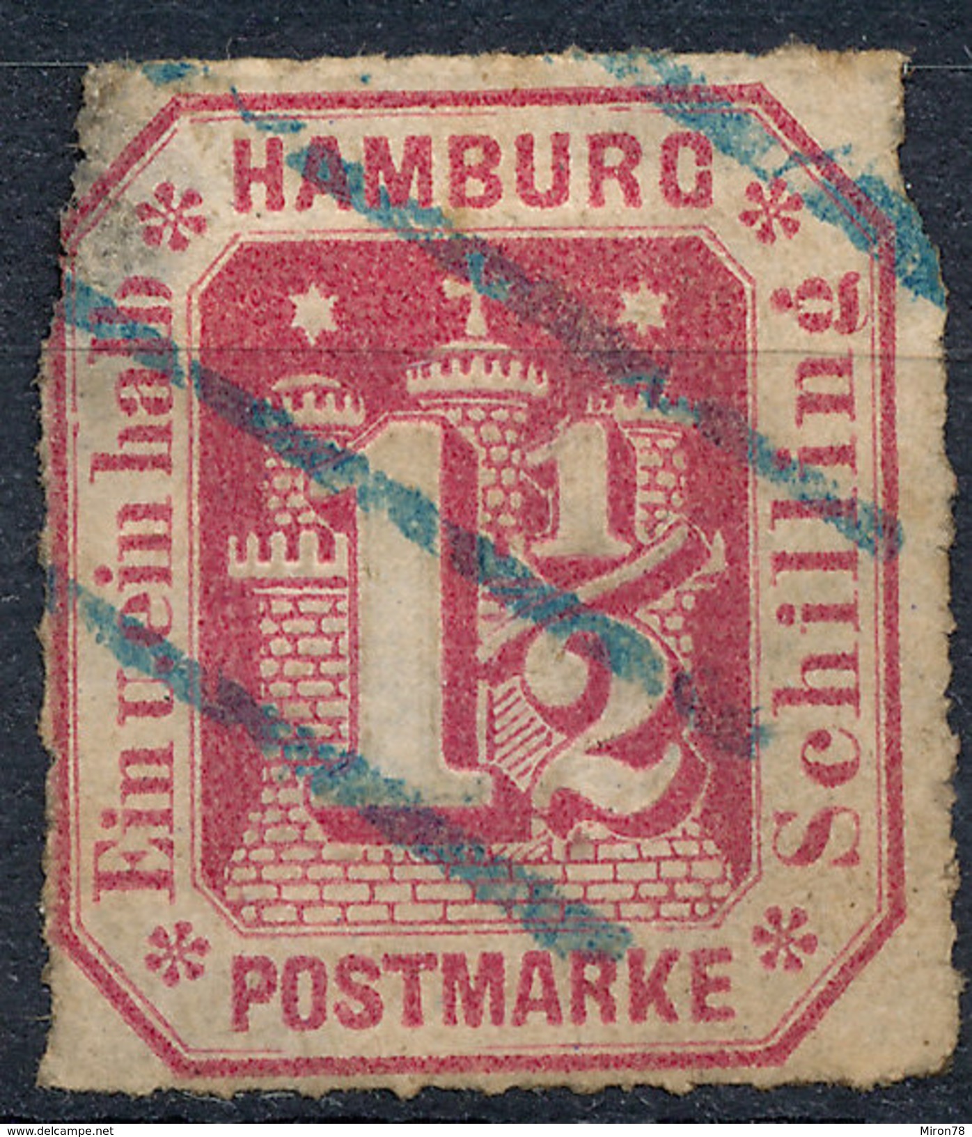 Stamp German States Hamburg 1866   Lot#46 - Hamburg