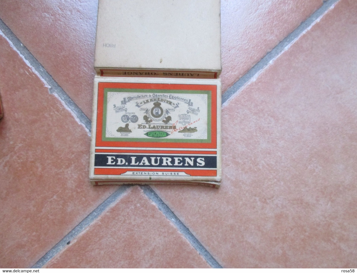 Scatola Vuota Originale Epoca Sigarette Cigarettes CARTONE Ed.LAURENS Extension Suisse 25 Grand Prix - Empty Tobacco Boxes