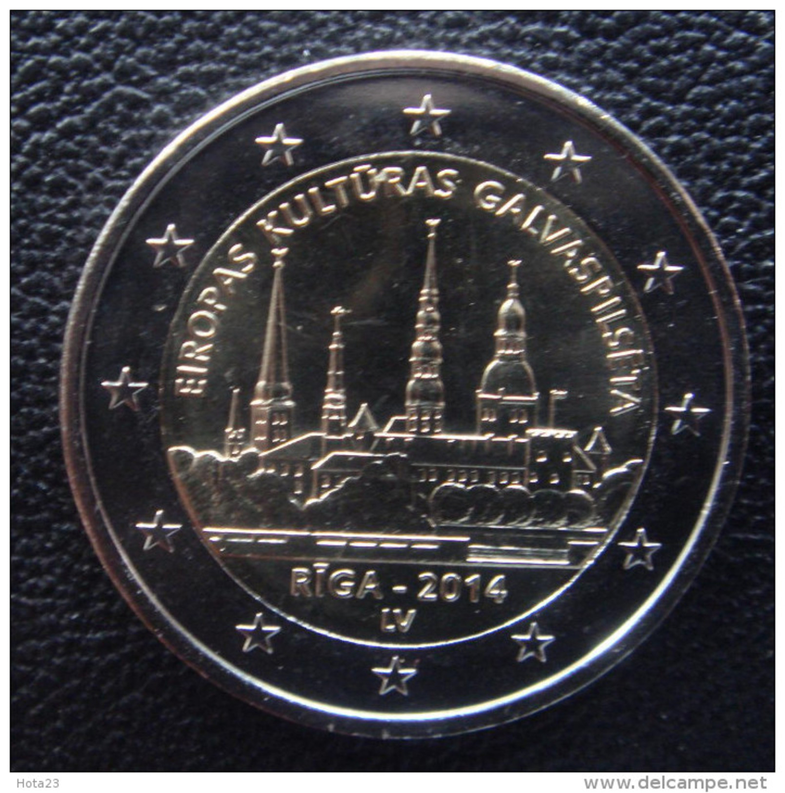 LATVIA  2 EURO EUR 2014 RIGA EUROPEAN CAPITAL OF CULTURE UNC  COMMEMORATIVE COIN(FROM ROLL) - Latvia