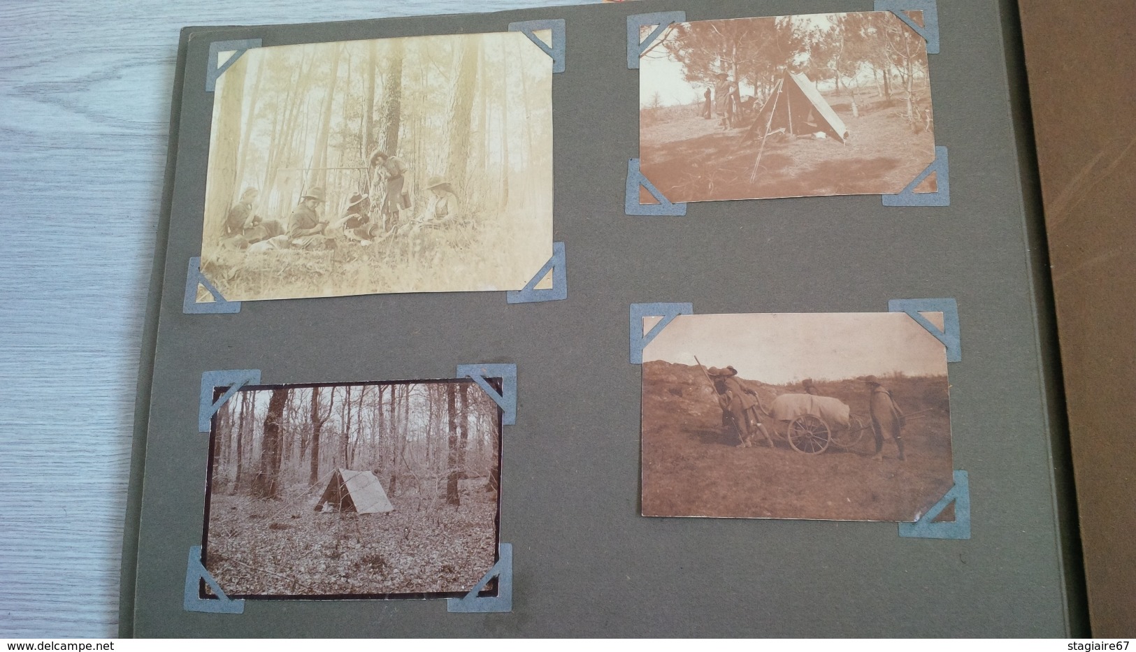 ALBUM PHOTO DONT CARTE PHOTO REGATES SAINT SULIAC CESSON  POITIERS SCOUTISME AUTOMOBILE UN WAGON PERSONNAGES - Albumes & Colecciones