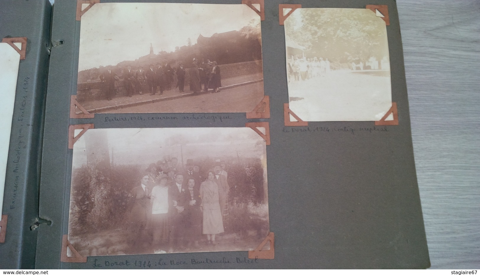 ALBUM PHOTO DONT CARTE PHOTO REGATES SAINT SULIAC CESSON  POITIERS SCOUTISME AUTOMOBILE UN WAGON PERSONNAGES