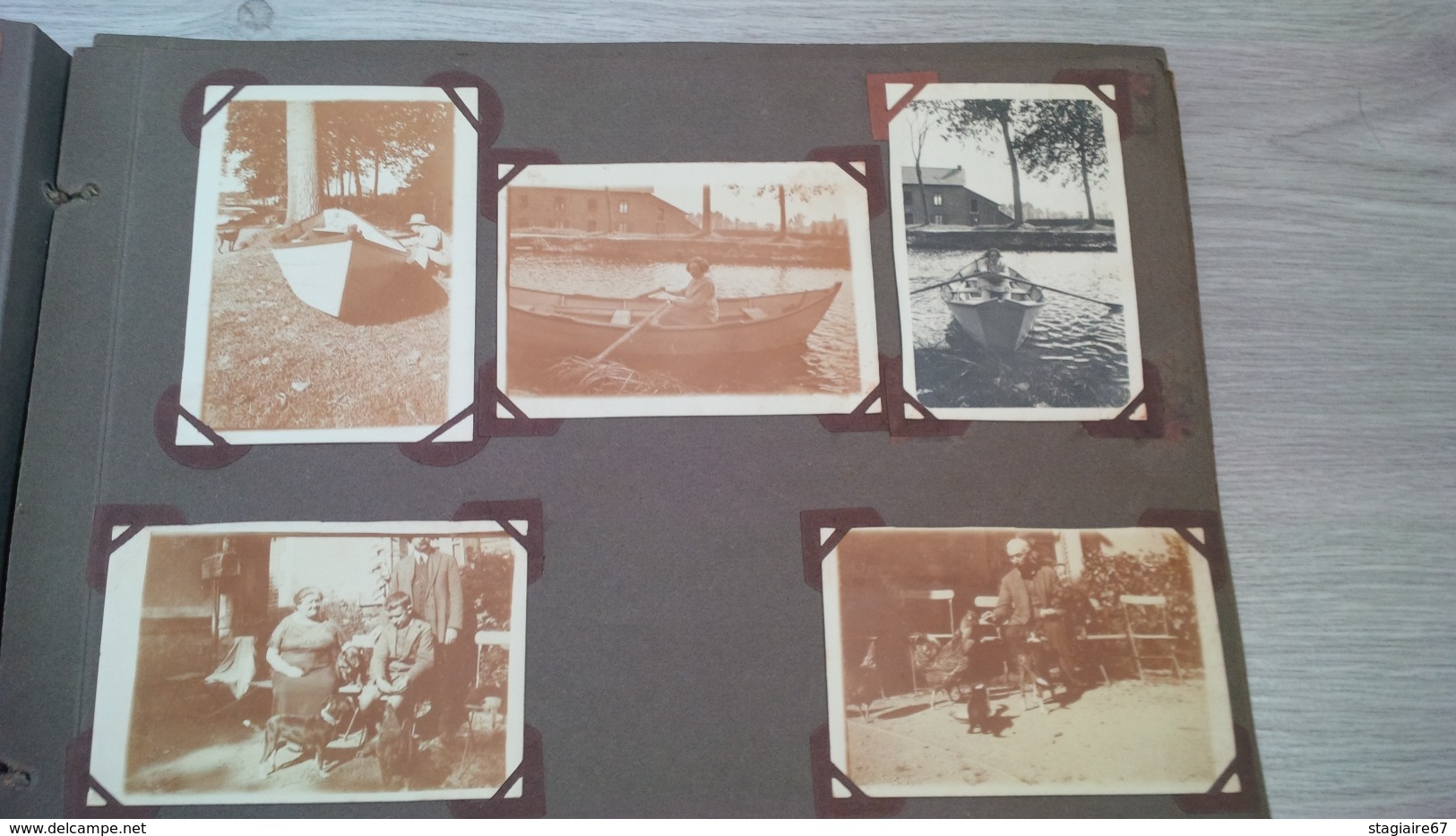 ALBUM PHOTO DONT CARTE PHOTO REGATES SAINT SULIAC CESSON  POITIERS SCOUTISME AUTOMOBILE UN WAGON PERSONNAGES