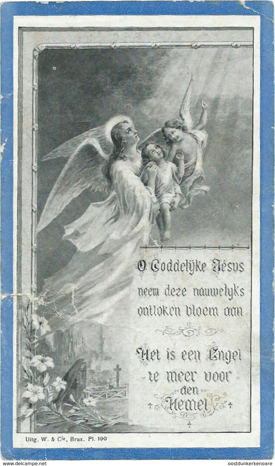 Doodsprentje: DE WAELE Maria Sophia Michella: ° Hamme, 1919 Aldaar + 1926. Dochter Van Jozef En Jasparine VAN GOETHEM - Religion & Esotericism