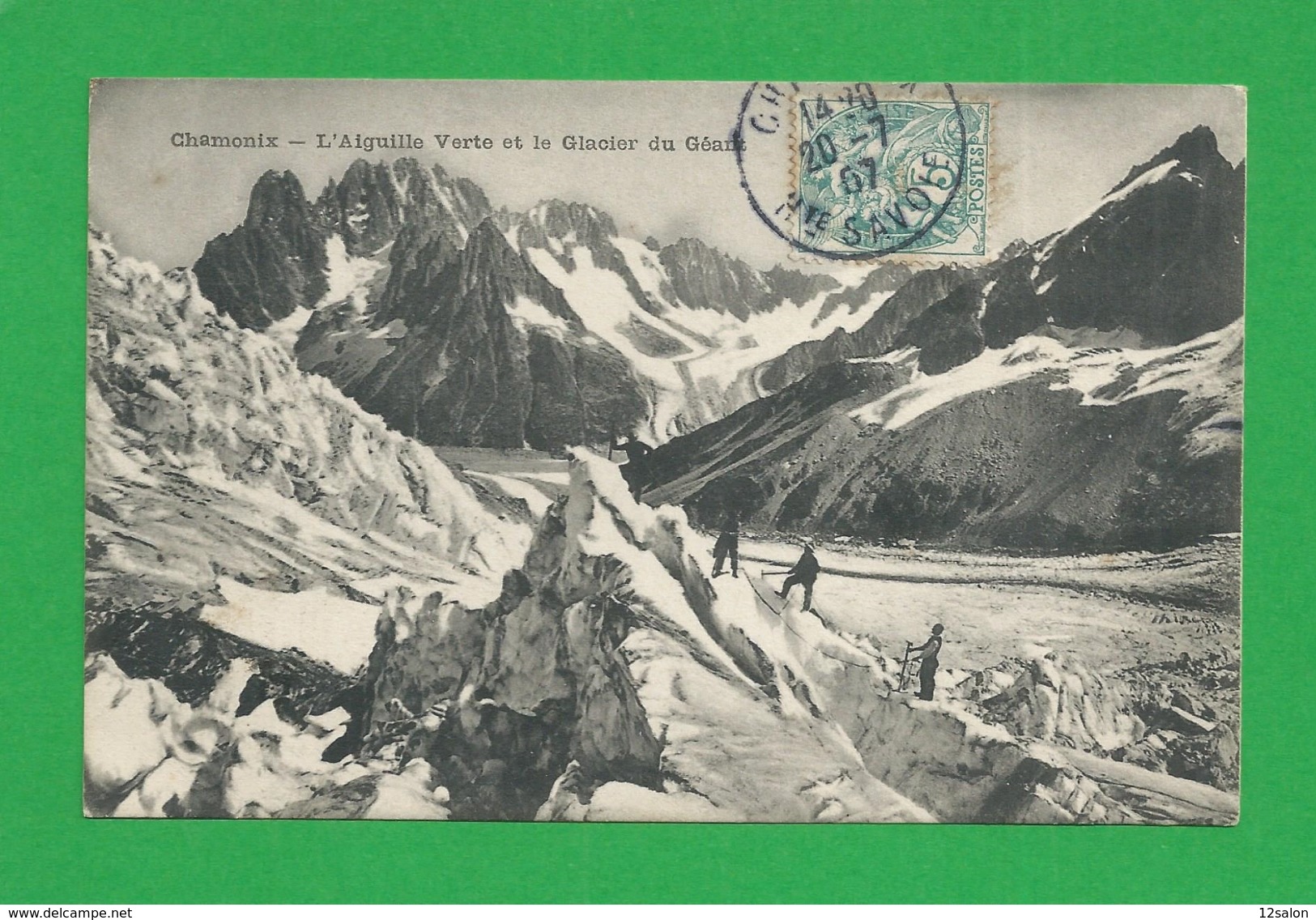 CARTE POSTALE  CHAMONIX Aiguille Verte Et Le Glacier Geant - Chamonix-Mont-Blanc