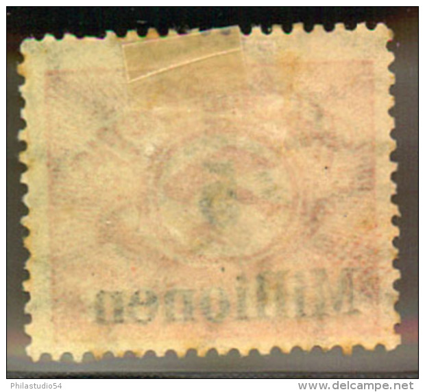 1923, Flugpostmarke 5 Millionen Auf 10.000 Statt 50.000 Postfrisch. - Neufs