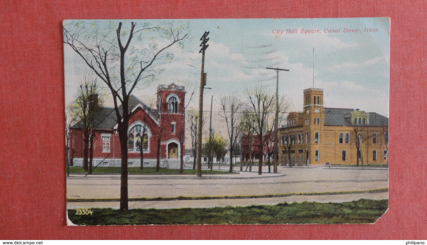 City Hall Square  Canal Dover Ohio  = Ref 2532 - Columbus