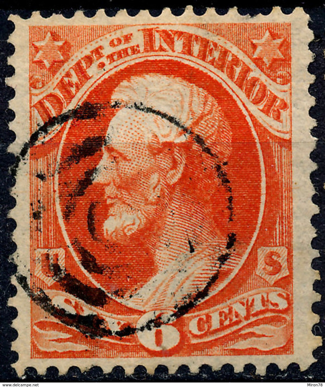 Stamp Us INTERIOR  1873 6c Used Lot#39 - Usati