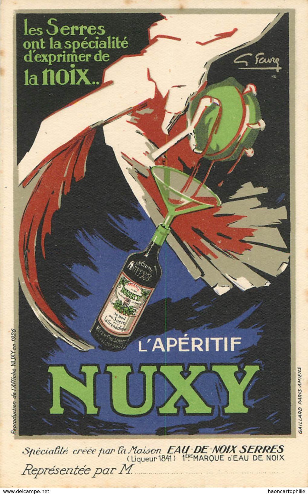 Publicité Pour Apéritif Nuxy à La Noix - Publicité