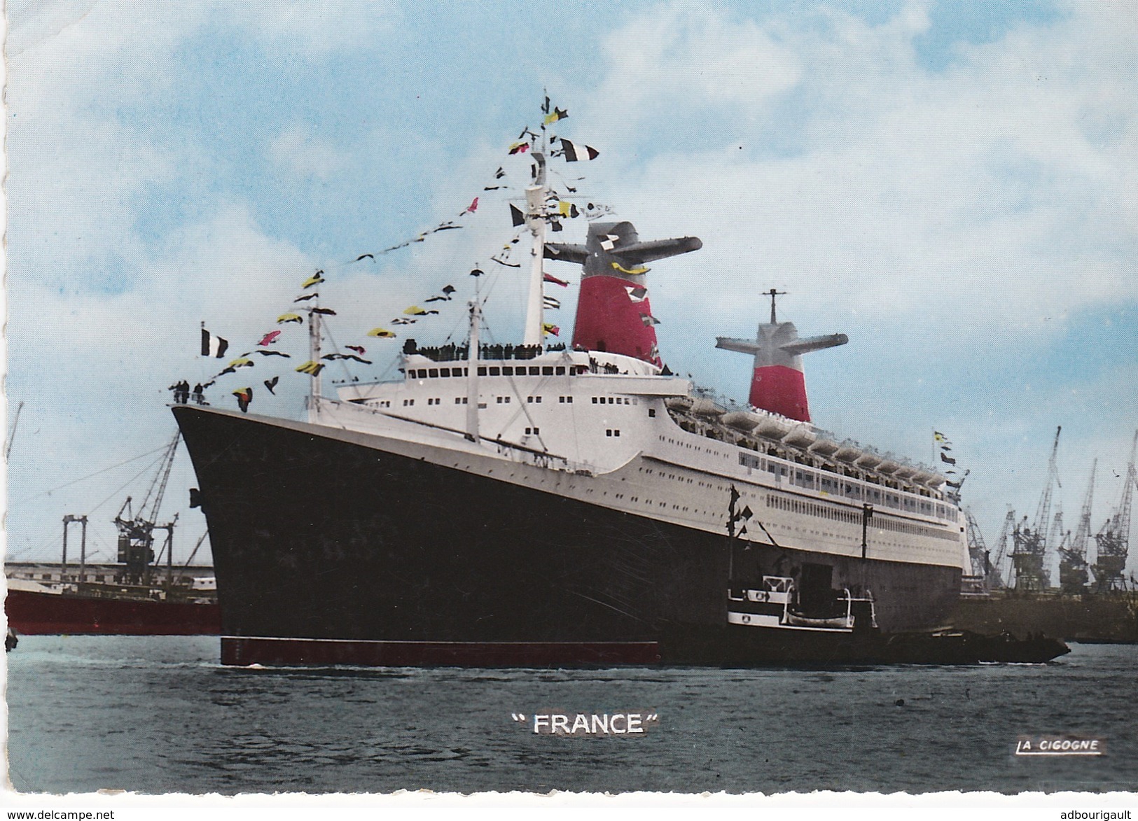 Paquebot France Oblitération Le Havre 09/05/1964 Flamme Philatec Premiere Arrivee Du France Au Havre Plus Long Paquebot - Piroscafi